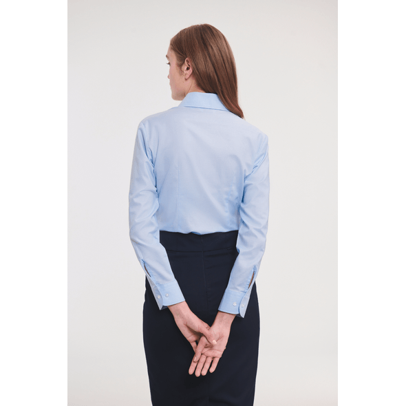 Camisa oxford de senhora de manga comprida Camisa oxford de senhora de manga comprida